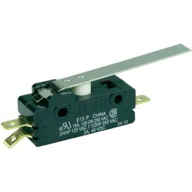 Mikrokapcsoló 250 V/AC 15 A 1 x BE/(BE) Cherry Switches E13-00H nyomó 1 db Mikrokapcsoló 250 V/AC 15 A 1 x BE/(BE) Cherry Switches E13-00H nyomó 1 db