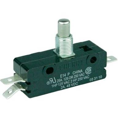 Mikrokapcsoló 250 V/AC 25 A 1 x BE/(BE) Cherry Switches E14-00M nyomó 1 db Mikrokapcsoló 250 V/AC 25 A 1 x BE/(BE) Cherry Switches E14-00M nyomó 1 db