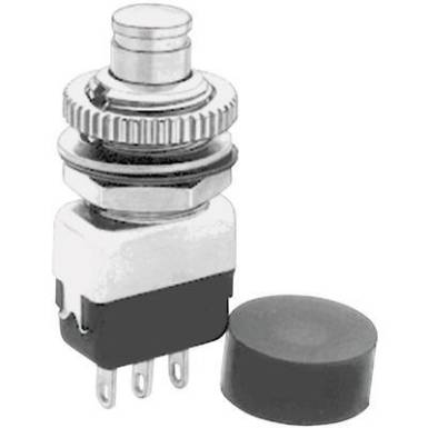 Nyom&oacute;gomb 220 V/AC 2 A 1 x BE/(KI) APEM 10435A nyom&oacute; 1 db