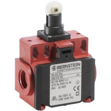 Pozíció kapcsoló, görgős, 240 V/AC, 10 A, 58 mm, 1 záró/1 nyitó, Bernstein BI2-U1Z RIW Pozíció kapcsoló, görgős, 240 V/AC, 10 A, 58 mm, 1 záró/1 nyitó, Bernstein BI2-U1Z RIW