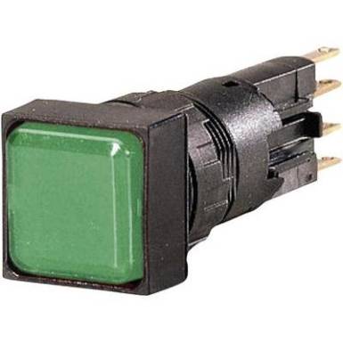 Jelzőlámpa, lapos, zöld 24 V/AC Eaton Q18LF-GN 1 db Jelzőlámpa, lapos, zöld 24 V/AC Eaton Q18LF-GN 1 db