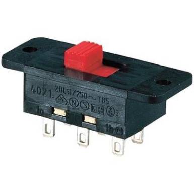 Tolókapcsoló 2 pólusú 250V/2A Tolókapcsoló 2 pólusú 250V/2A