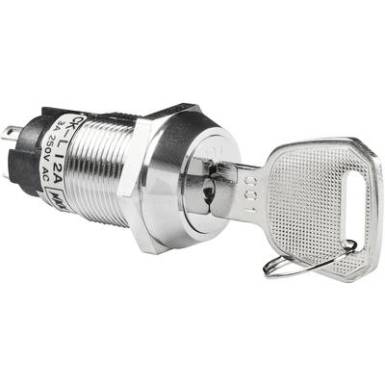 NKK Switches kulcsos kapcsoló, Ø19 mm, 250V/AC, 3A, CKL12AFW01 NKK Switches kulcsos kapcsoló, Ø19 mm, 250V/AC, 3A, CKL12AFW01