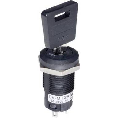 NKK Switches kulcsos kapcsoló, Ø16 mm, 250V/AC, 3A, CKM13EFW01 NKK Switches kulcsos kapcsoló, Ø16 mm, 250V/AC, 3A, CKM13EFW01