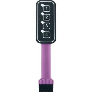 APEM fólia billentyűzet megvilágítással, 1x4 kontakt, 30V/DC, 95x38 mm, AC3559ILL APEM fólia billentyűzet megvilágítással, 1x4 kontakt, 30V/DC, 95x38 mm, AC3559ILL