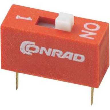 Conrad DIP kapcsoló, DS sorozat DS-01 Standard Pólusszám 1 Conrad DIP kapcsoló, DS sorozat DS-01 Standard Pólusszám 1