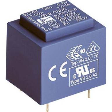 Nyákba ültethető trafó, VB 3,2/2/9 Nyákba ültethető trafó, VB 3,2/2/9