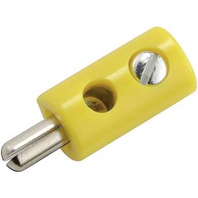 Miniatűr banándugó Dugó, egyenes stift Ø: 2.6 mm Narancs 1 db Miniatűr banándugó Dugó, egyenes stift Ø: 2.6 mm Narancs 1 db
