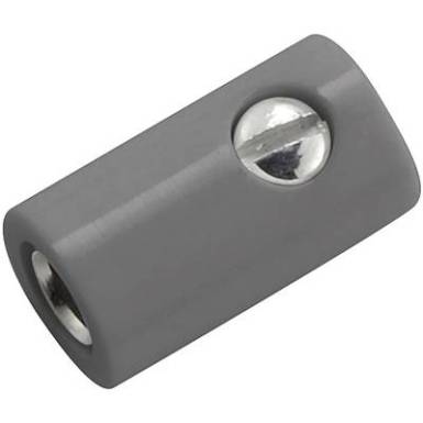 Miniatűr laborat&oacute;riumi h&uuml;vely Alj, egyenes stift &Oslash;: 2.6 mm Sz&uuml;rke 1 db