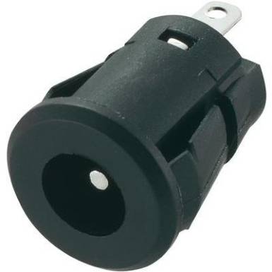 Kisfesz&uuml;lts&eacute;gű csatlakoz&oacute; Alj, be&eacute;p&iacute;thető, f&uuml;ggőleges 5.8 mm 2.1 mm 1 db