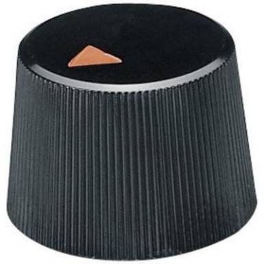 Forgatógomb mutatóval, Ø 4 mm, 16,4 x 4 x 12,5 x 12,3 x 2 x 10,4 mm, fekete, OKW Forgatógomb mutatóval, Ø 4 mm, 16,4 x 4 x 12,5 x 12,3 x 2 x 10,4 mm, fekete, OKW