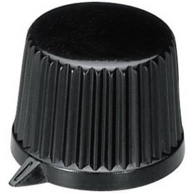 Fröcsöntött forgatógomb mutatóval, 6 mm-es tengelyre, fekete, 19,9 x 6 x 16 x 15,5 x 3,5 x 12,2 x 13,5 mm, OKW Fröcsöntött forgatógomb mutatóval, 6 mm-es tengelyre, fekete, 19,9 x 6 x 16 x 15,5 x 3,5 x 12,2 x 13,5 mm, OKW