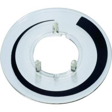 Skálatárcsa 23 mm-es kerek gombhoz, bilincs jelöléssel Skálatárcsa 23 mm-es kerek gombhoz, bilincs jelöléssel