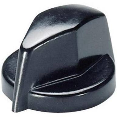 Mutatós forgatógomb Ø 6 mm, 18,8 x 6 x 16,4 x 12,5 x 2,6 x 10 x11,5 x 11,5 mm, fekete, OKW Mutatós forgatógomb Ø 6 mm, 18,8 x 6 x 16,4 x 12,5 x 2,6 x 10 x11,5 x 11,5 mm, fekete, OKW