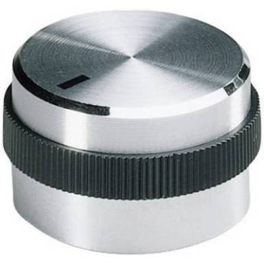 Alu forgatógomb oldalsó csavarrögzítéssel, 6 mm-es tengelyre, 22,2 x 6 x 12 x 17,9 x 15,5 mm, OKW Alu forgatógomb oldalsó csavarrögzítéssel, 6 mm-es tengelyre, 22,2 x 6 x 12 x 17,9 x 15,5 mm, OKW