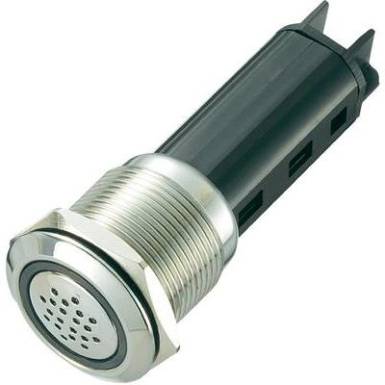 Akusztikus jeladó 80 dB 24 V/DC piros, 19 mm, szakaszos Akusztikus jeladó 80 dB 24 V/DC piros, 19 mm, szakaszos