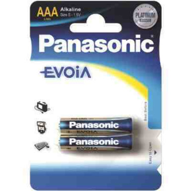 Panasonic 1.5V Alkáli AAA ceruza elem EVOiA (2db / csomag) /LR03EGE/2BP/