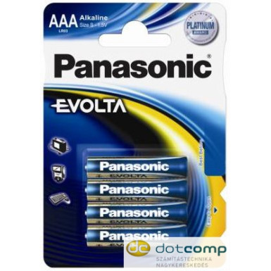 Panasonic 1.5V Alkáli AAA ceruza elem EVOLTA (4db / csomag) /LR03EGE/4BP/