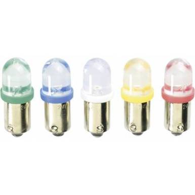 Speciális csőlámpa 10X28MM 24V AC/DC BA9S sárga Speciális csőlámpa 10X28MM 24V AC/DC BA9S sárga