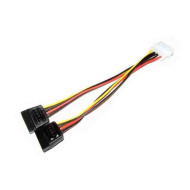 SATA tápkábel átalakító molex - 2x SATA