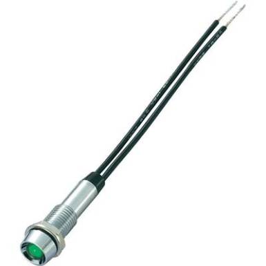 Neon miniatűr jelzőlámpa 7,2 mm 230 V/AC, zöld, Sedeco Neon miniatűr jelzőlámpa 7,2 mm 230 V/AC, zöld, Sedeco