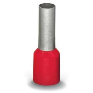 Érvéghüvely 10 mm² 16 mm Részlegesen szigetelt Piros WAGO 216-209 100 db Érvéghüvely 10 mm² 16 mm Részlegesen szigetelt Piros WAGO 216-209 100 db