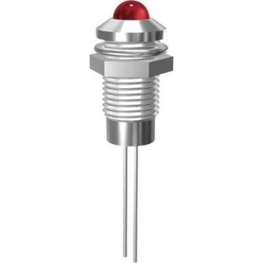 Króm LED jelzőlámpa sárga 5mm Króm LED jelzőlámpa sárga 5mm