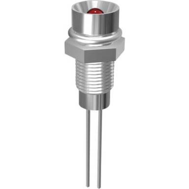 Króm LED jelzőlámpa zöld 3mm Króm LED jelzőlámpa zöld 3mm