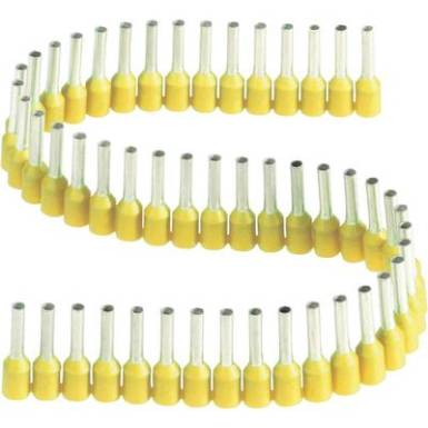 érvéghüvelyek műanyag nyakkal szalagon 1 mm² x 8 mm sárga Vogt Verbindungstechnik 1 szalag = 50 érvéghüvely érvéghüvelyek műanyag nyakkal szalagon 1 mm² x 8 mm sárga Vogt Verbindungstechnik 1 szalag = 50 érvéghüvely