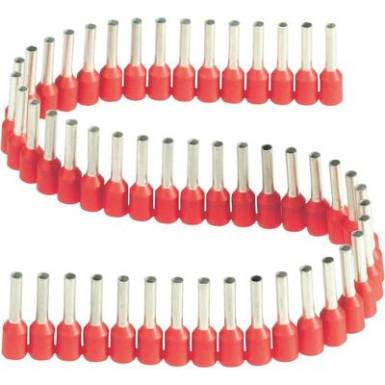 érvéghüvelyek műanyag nyakkal szalagon 1,5 mm² x 8 mm piros Vogt Verbindungstechnik 1 szalag = 50 érvéghüvely érvéghüvelyek műanyag nyakkal szalagon 1,5 mm² x 8 mm piros Vogt Verbindungstechnik 1 szalag = 50 érvéghüvely