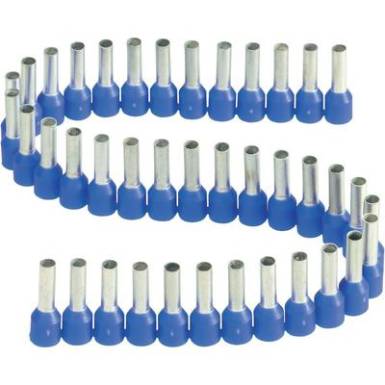 érvéghüvelyek műanyag nyakkal szalagon 2,5 mm³ x 8 mm kék Vogt Verbindungstechnik 1 szalag = 50 érvéghüvely érvéghüvelyek műanyag nyakkal szalagon 2,5 mm³ x 8 mm kék Vogt Verbindungstechnik 1 szalag = 50 érvéghüvely