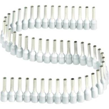 érvéghüvelyek műanyag nyakkal szalagon 0,3 - 0,5 mm² x 8 mm fehér Vogt Verbindungstechnik 1 szalag = 50 érvéghüvely érvéghüvelyek műanyag nyakkal szalagon 0,3 - 0,5 mm² x 8 mm fehér Vogt Verbindungstechnik 1 szalag = 50 érvéghüvely