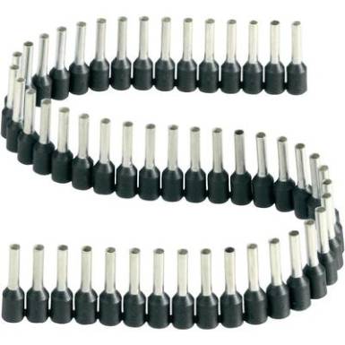 érvéghüvelyek műanyag nyakkal szalagon 1,5 mm² x 8 mm fekete Vogt Verbindungstechnik 1 szalag = 50 érvéghüvely érvéghüvelyek műanyag nyakkal szalagon 1,5 mm² x 8 mm fekete Vogt Verbindungstechnik 1 szalag = 50 érvéghüvely