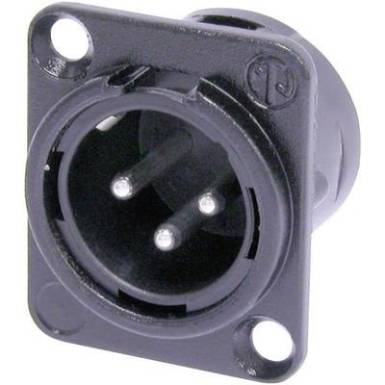 Neutrik XLR beépíthető peremes dugó, 3 pól., NC 3 MDL 1 BAG Neutrik XLR beépíthető peremes dugó, 3 pól., NC 3 MDL 1 BAG