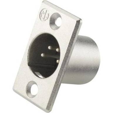 Neutrik XLR beépíthető peremes dugó, 4 pól., NC 4 MP Neutrik XLR beépíthető peremes dugó, 4 pól., NC 4 MP