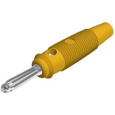 Hirschmann csavaros banándugó, egyenes, Ø 4 mm, sárga, BUELA 20 K SKS Hirschmann csavaros banándugó, egyenes, Ø 4 mm, sárga, BUELA 20 K SKS