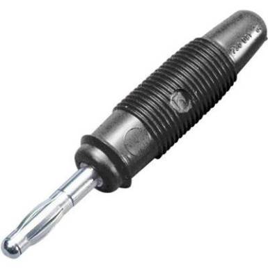 Hirschmann forrasztós banándugó, egyenes, Ø 4 mm, fekete, LAS 30 SKS Hirschmann forrasztós banándugó, egyenes, Ø 4 mm, fekete, LAS 30 SKS