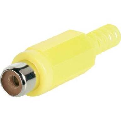 RCA csatlakozó, sárga RCA csatlakozó, sárga