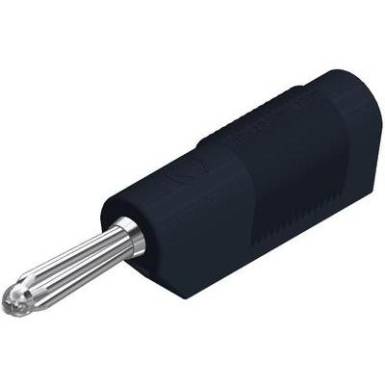 SKS Hirschmann ban&aacute;ndug&oacute;, csavaros, &Oslash; 4 mm, 30 A, fekete, 930729100