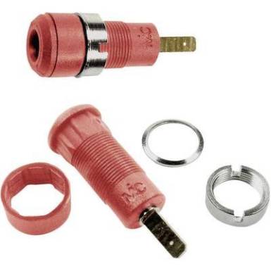 Beépíthető hüvely 2 mm,SLB2-F2,8 piros Beépíthető hüvely 2 mm,SLB2-F2,8 piros