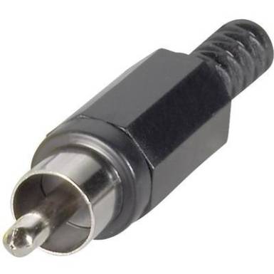 RCA dugó, fekete RCA dugó, fekete