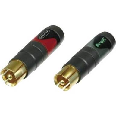 Profi RCA dugó készlet, piros/fekete, Neutrik NF2CB2 Profi RCA dugó készlet, piros/fekete, Neutrik NF2CB2