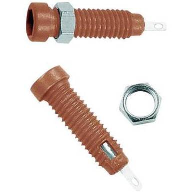 Beépíthető hüvely 2 mm, LB2-IF piros Beépíthető hüvely 2 mm, LB2-IF piros