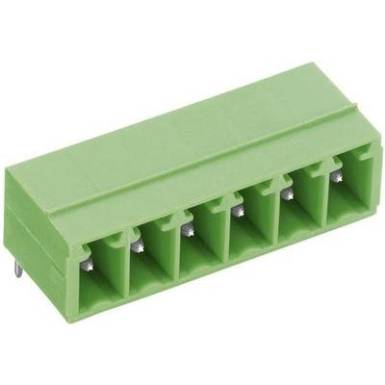 Vízszintes tűsor - STL(Z)1550-H sorozat Raszterméret: 3.5 mm Pólusszám: 6 Zöld PTR 51550065001E Tartalom: 1 db Vízszintes tűsor - STL(Z)1550-H sorozat Raszterméret: 3.5 mm Pólusszám: 6 Zöld PTR 51550065001E Tartalom: 1 db
