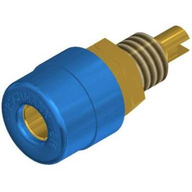 Banánhüvely beépíthető kék BIL 20 AU 4 mm Banánhüvely beépíthető kék BIL 20 AU 4 mm