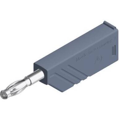 SKS Hirschmann lamellás banándugó, Ø 4 mm, 24 A, szürke, 934100106 SKS Hirschmann lamellás banándugó, Ø 4 mm, 24 A, szürke, 934100106