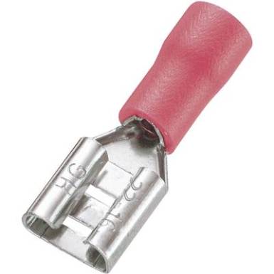 Csúszósarus hüvely 6,3x0,8 mm piros Vogt Verbindungstechnik 3903S Csúszósarus hüvely 6,3x0,8 mm piros Vogt Verbindungstechnik 3903S