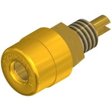 Banánhüvely beépíthető sárga BIL 20 AU 4 mm Banánhüvely beépíthető sárga BIL 20 AU 4 mm