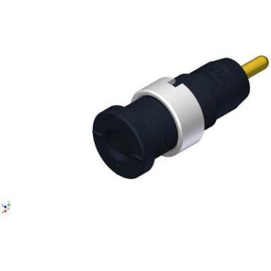 Biztonsági hüvely fekete MSEB 2630 AU 2 mm Biztonsági hüvely fekete MSEB 2630 AU 2 mm