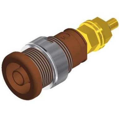 Beépíthető laborcsatlakozó, barna SEB 2600 G 4 MM Beépíthető laborcsatlakozó, barna SEB 2600 G 4 MM